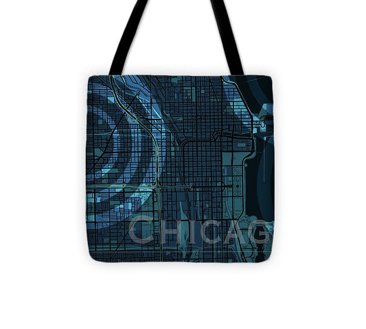 Chicago Map - Tote Bag