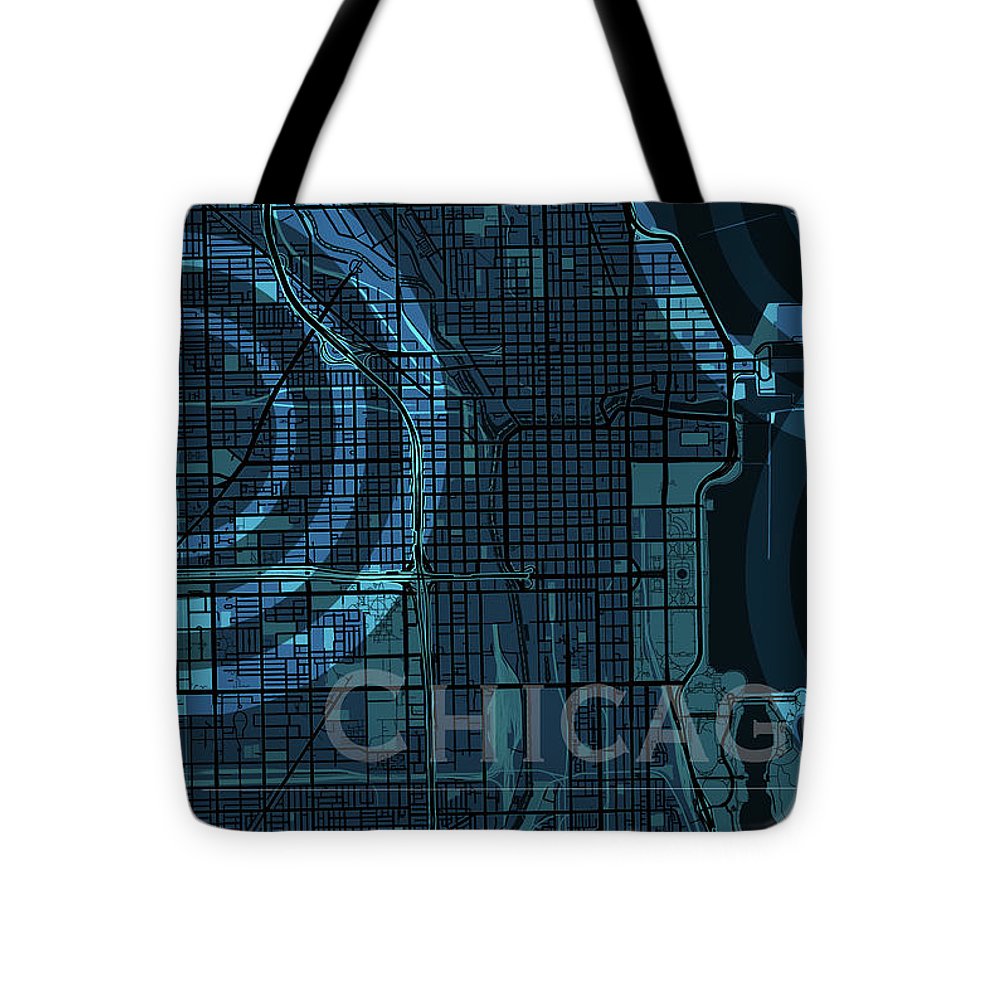 Chicago Map - Tote Bag