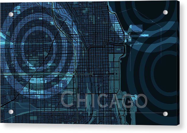Chicago Map - Acrylic Print