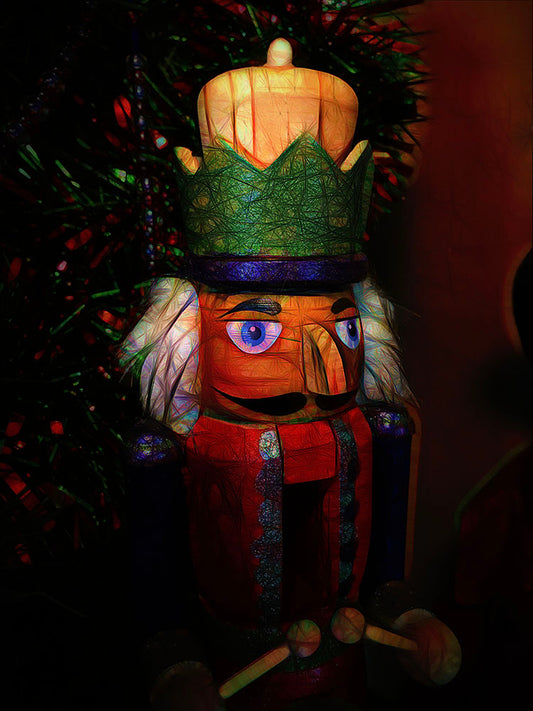 Childs Painted Nutcracker Digital Image Download