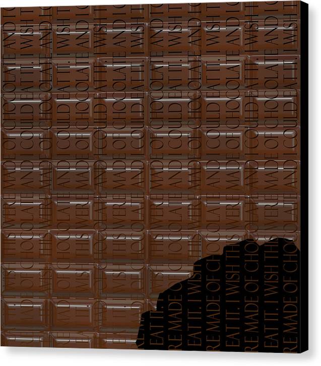 Chocolate Bar - Canvas Print
