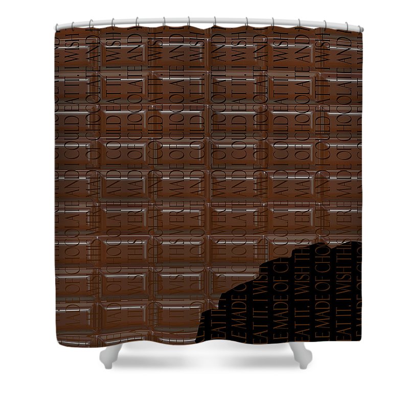 Chocolate Bar - Shower Curtain