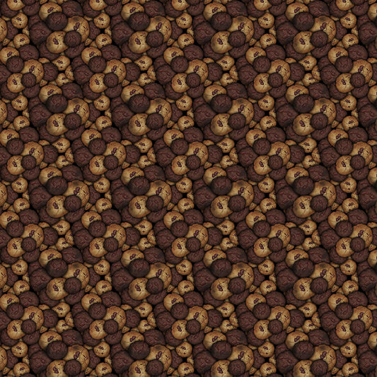 Chocolate Chip Cookies Pattern Digital Image Download