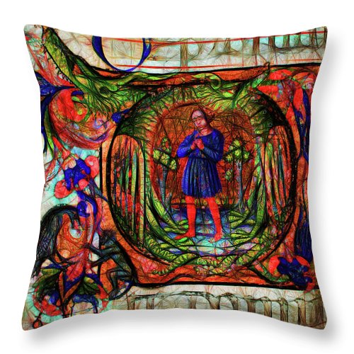 Choir Dragon                                - Throw Pillow