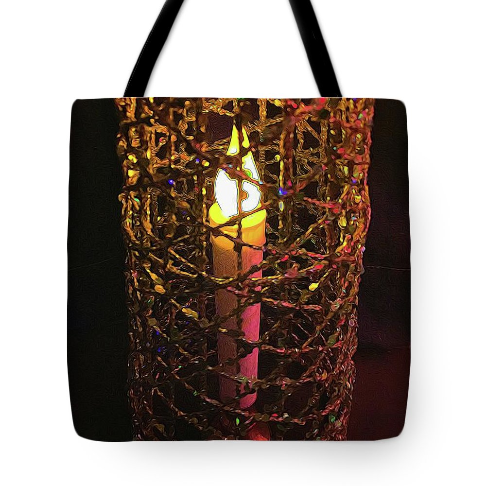 Christmas Candle Cage - Tote Bag