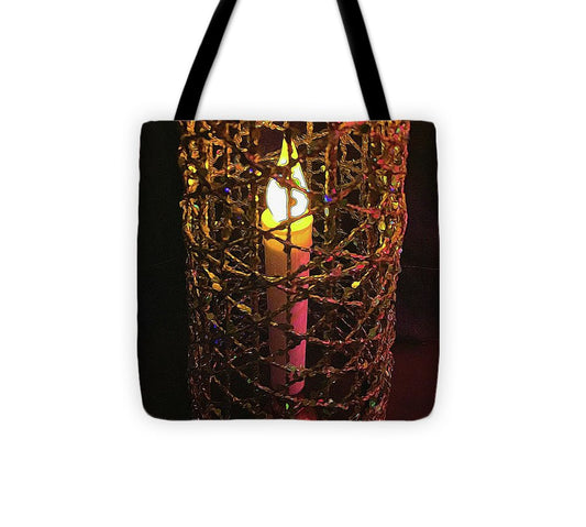 Christmas Candle Cage - Tote Bag