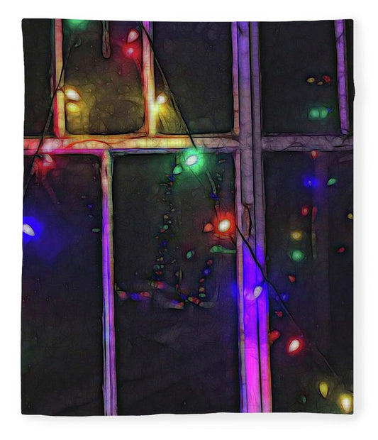 Christmas Light Refraction - Blanket