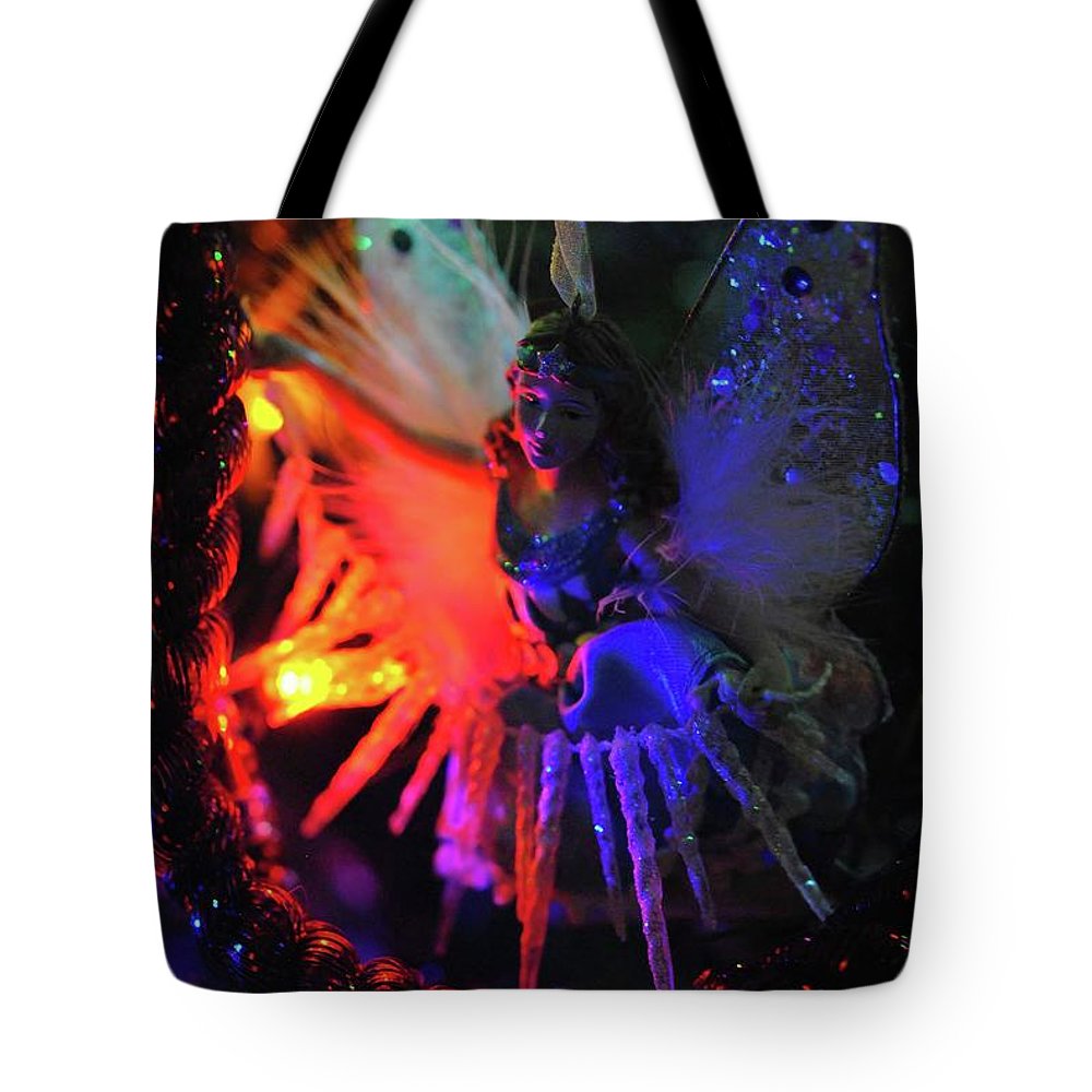 Christmas Lights Angel - Tote Bag