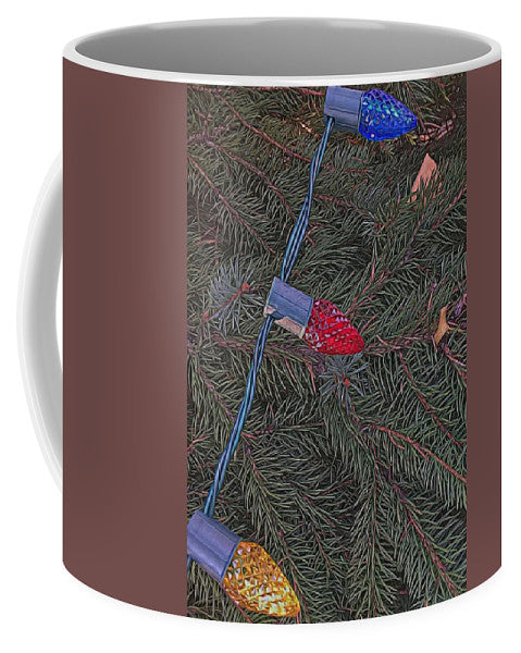 Christmas Lights On The Tree - Mug