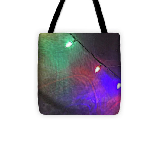 Christmas Lights Screen Dance - Tote Bag