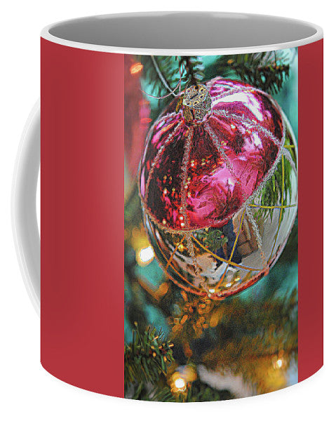Christmas Pink and Silver Decorations - Mug