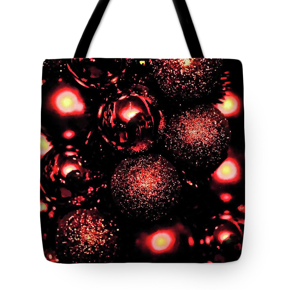 Christmas Red Spheres - Tote Bag