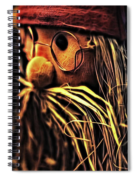 Christmas Santa With Spectacles - Spiral Notebook