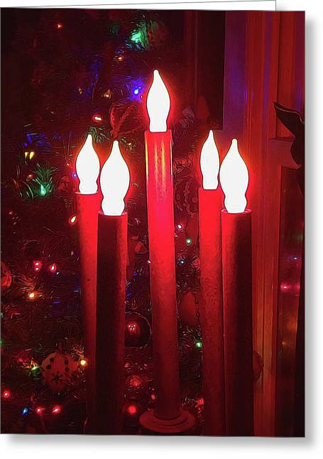 Christmas Tree Candlelight - Greeting Card