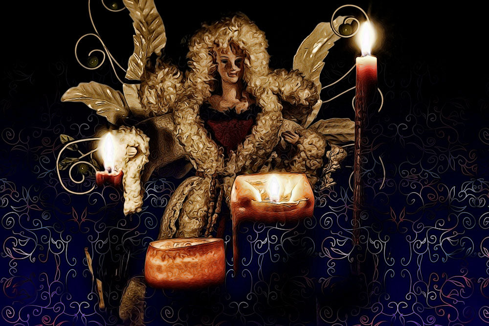 Angel With Candles Digital Image Download