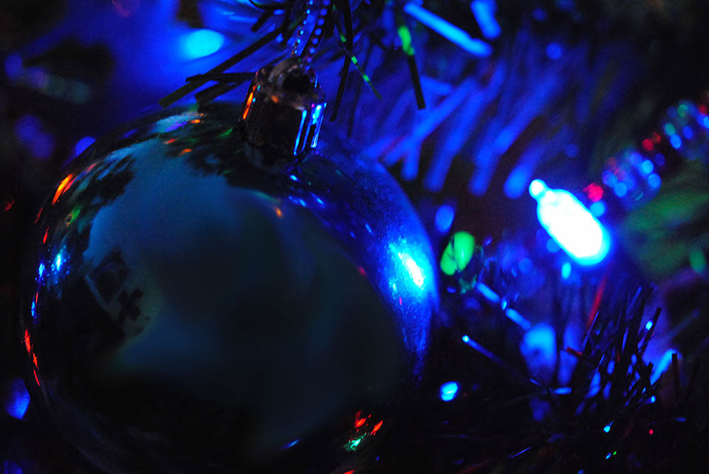 Blue Christmas Light Digital Image Download