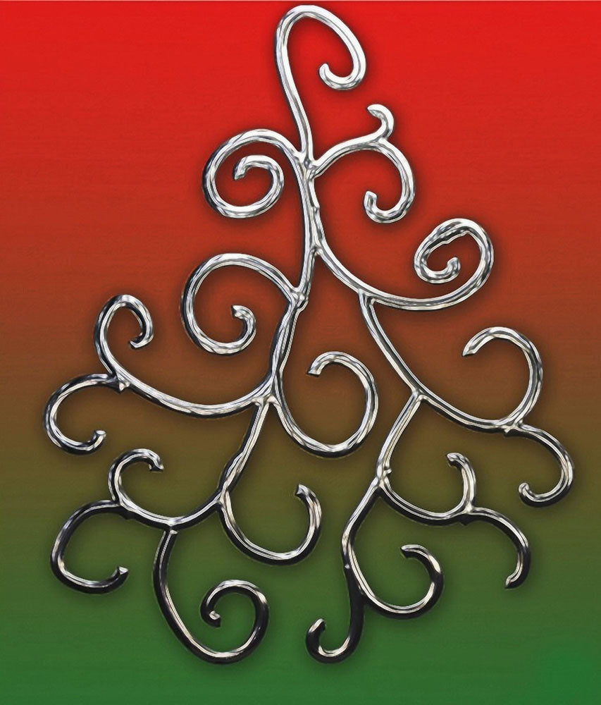 Chrome Christmas Tree Digital Image Download