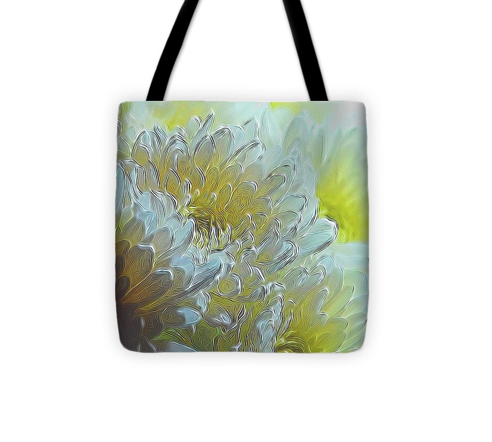 Chrysanthemums in White Light - Tote Bag