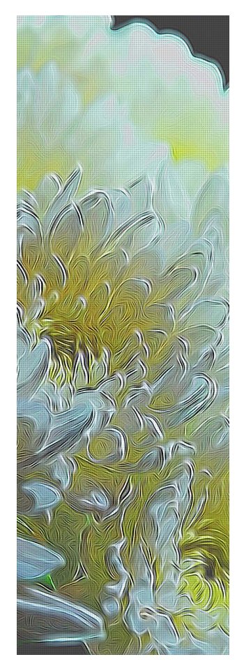 Chrysanthemums in White Light - Yoga Mat