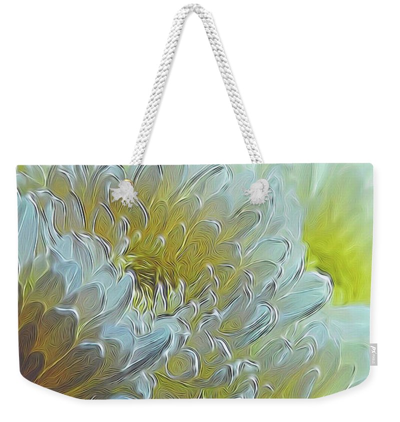 Chrysanthemums in White Light - Weekender Tote Bag