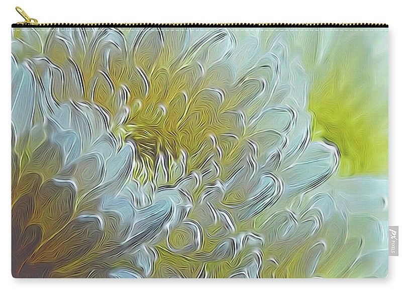Chrysanthemums in White Light - Carry-All Pouch