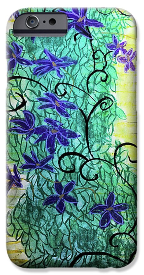 Climbing Purple Vines - Phone Case