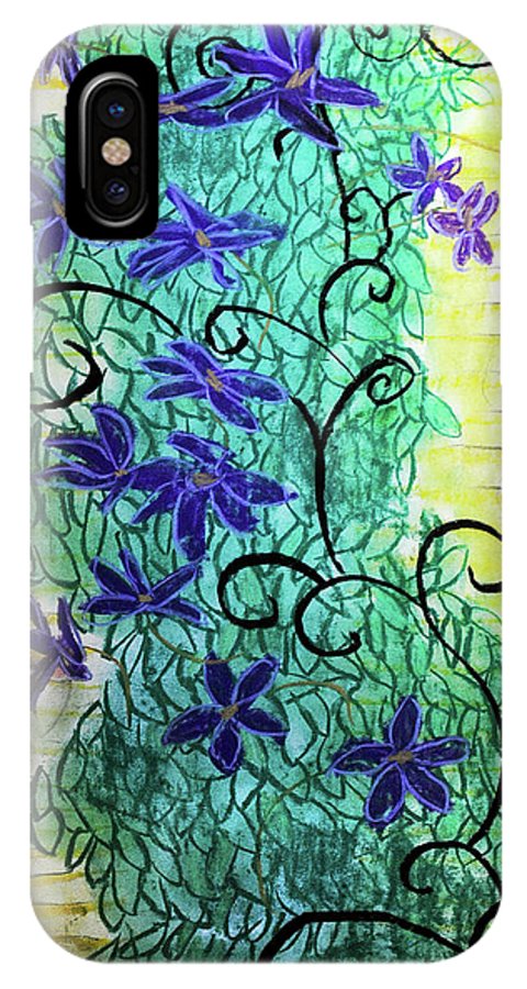 Climbing Purple Vines - Phone Case