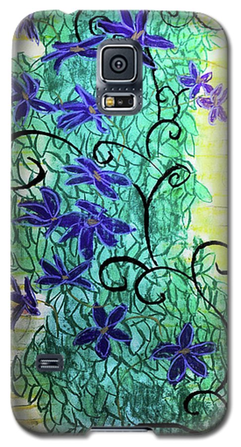 Climbing Purple Vines - Phone Case