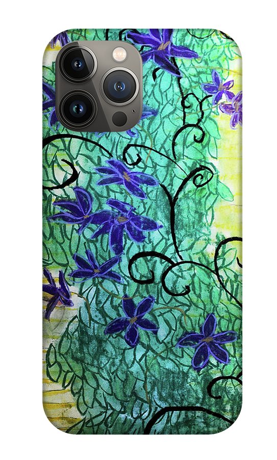 Climbing Purple Vines - Phone Case