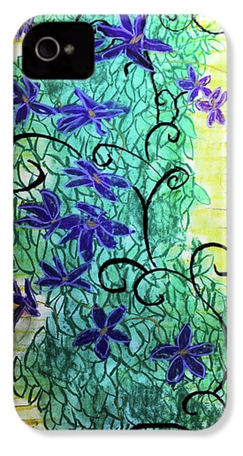 Climbing Purple Vines - Phone Case