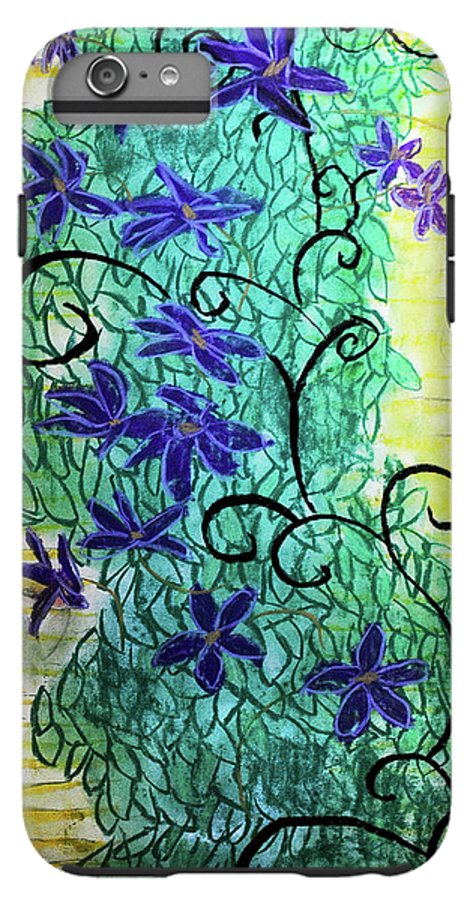 Climbing Purple Vines - Phone Case