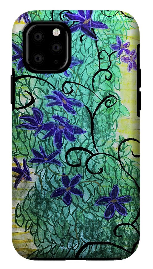 Climbing Purple Vines - Phone Case