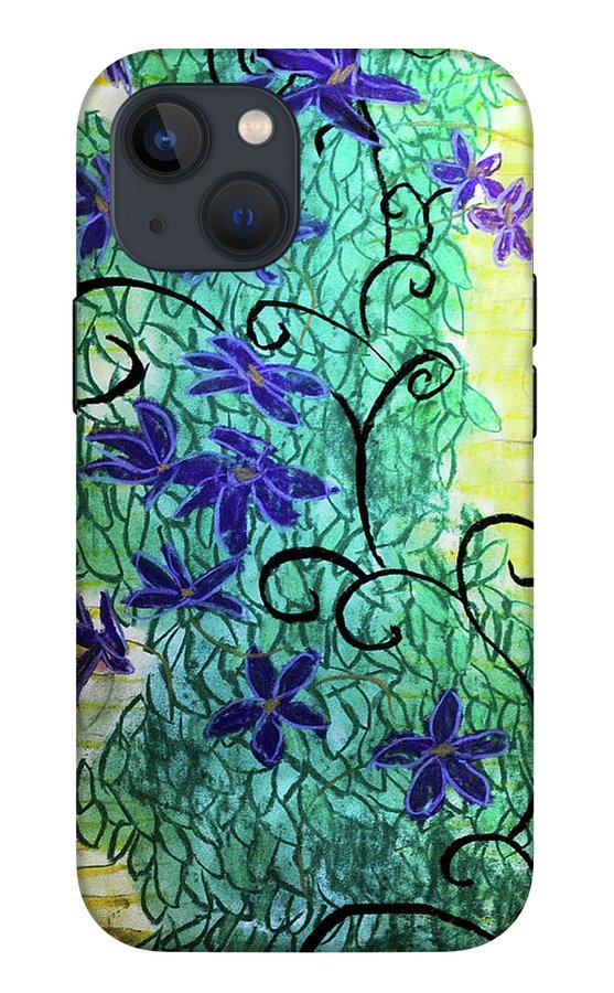 Climbing Purple Vines - Phone Case