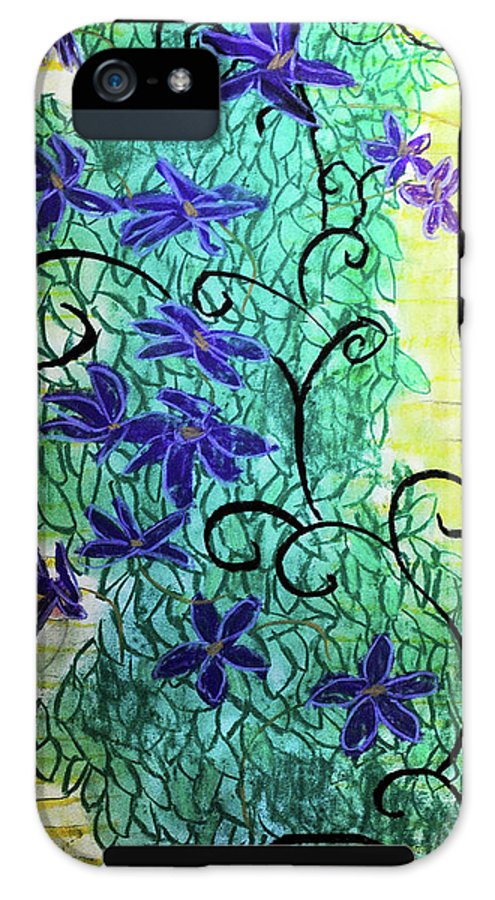 Climbing Purple Vines - Phone Case