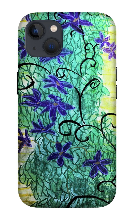 Climbing Purple Vines - Phone Case