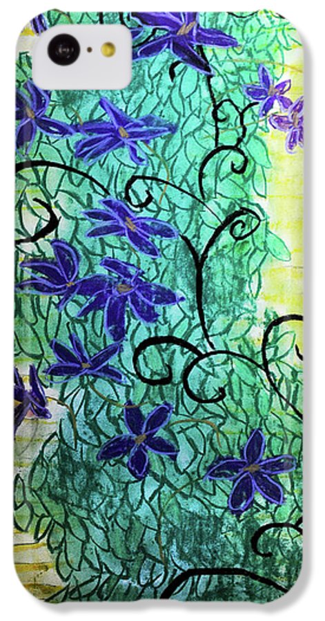 Climbing Purple Vines - Phone Case