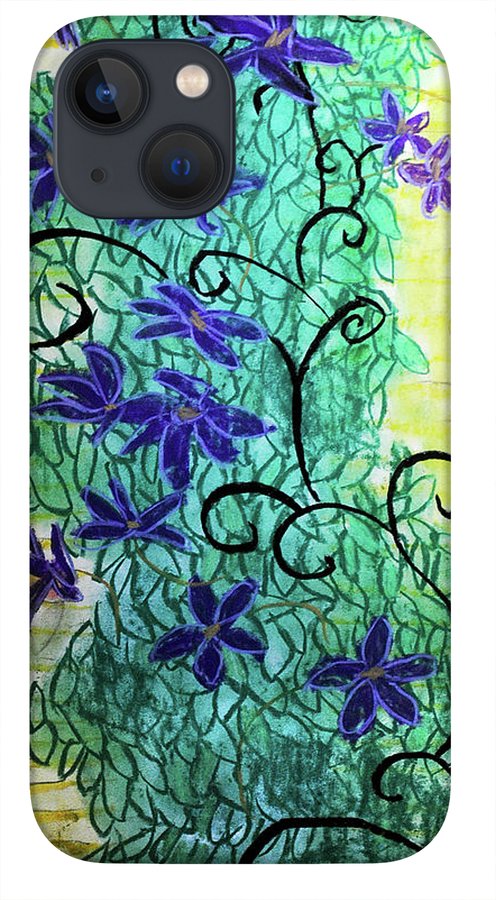 Climbing Purple Vines - Phone Case