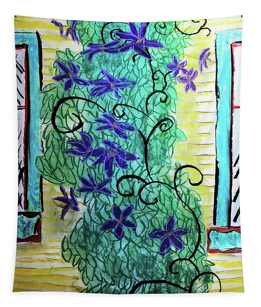 Climbing Purple Vines - Tapestry