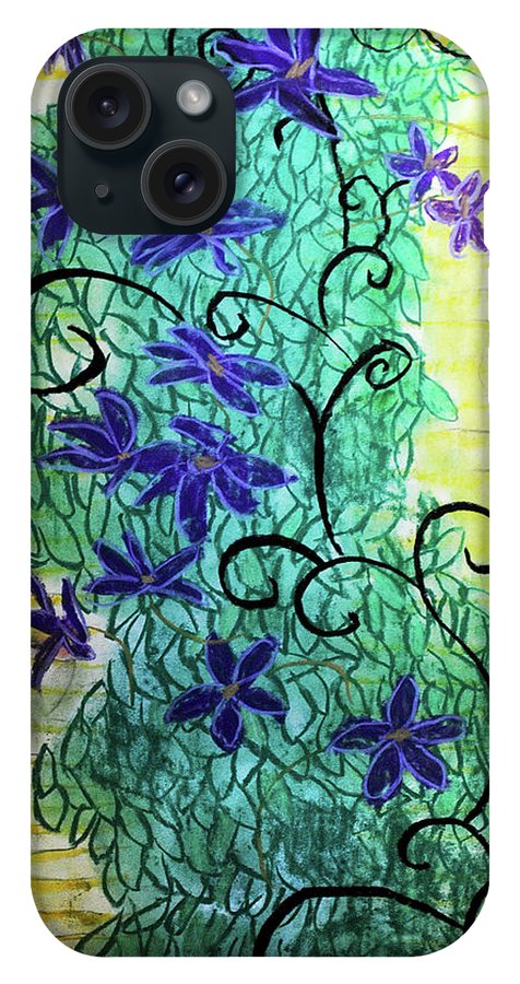 Climbing Purple Vines - Phone Case