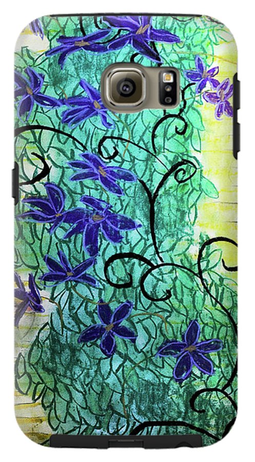 Climbing Purple Vines - Phone Case