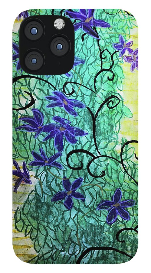 Climbing Purple Vines - Phone Case