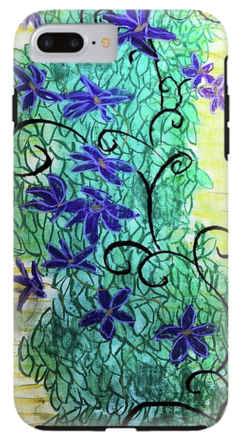 Climbing Purple Vines - Phone Case