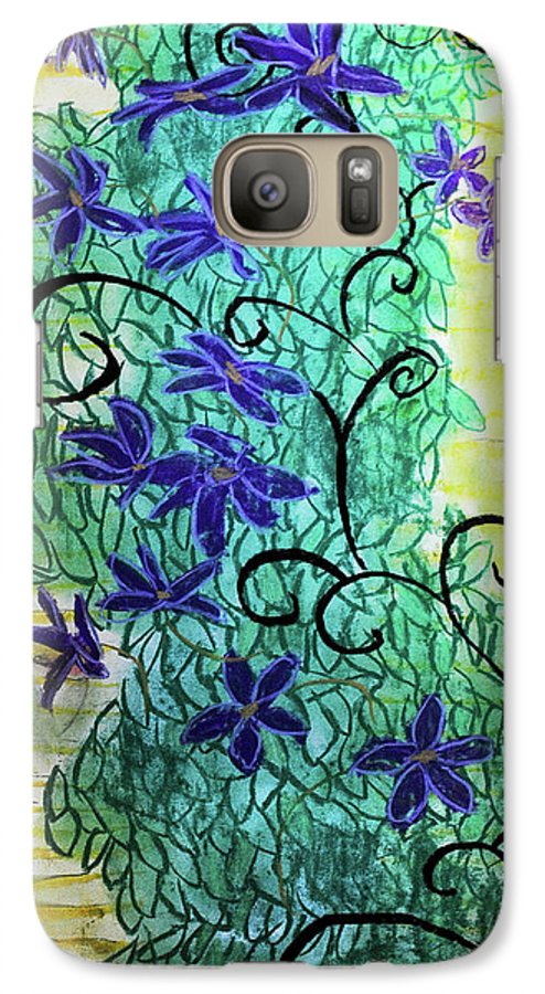 Climbing Purple Vines - Phone Case