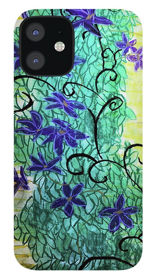 Climbing Purple Vines - Phone Case