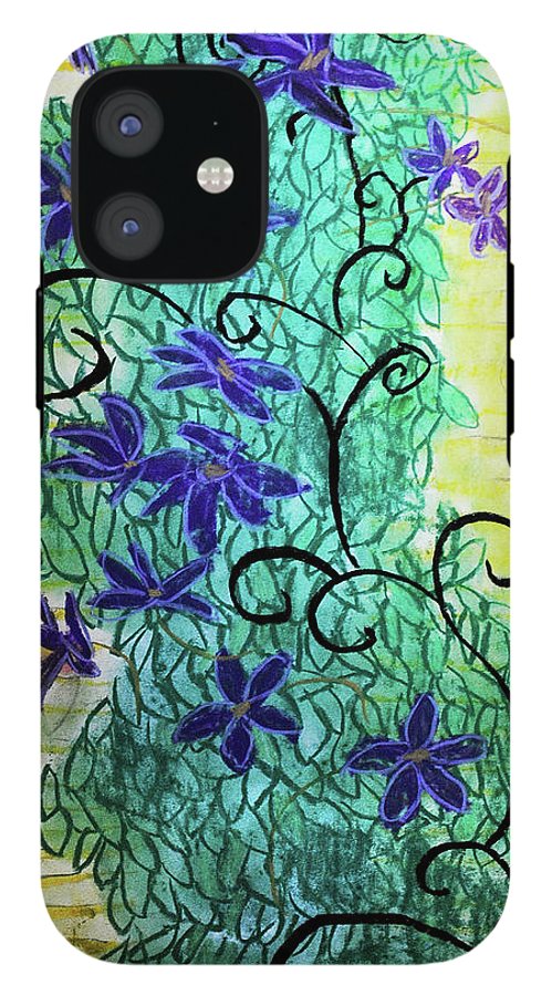 Climbing Purple Vines - Phone Case