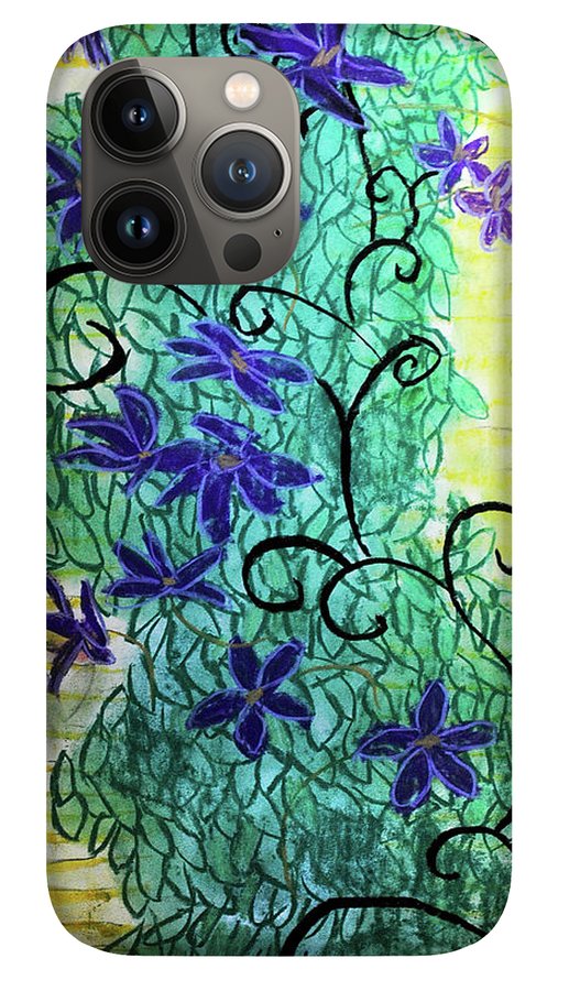 Climbing Purple Vines - Phone Case