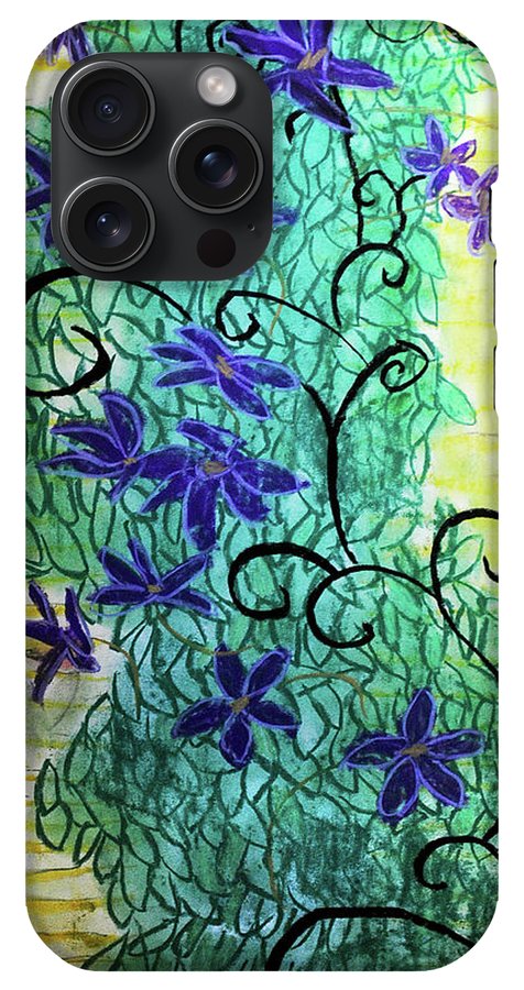 Climbing Purple Vines - Phone Case