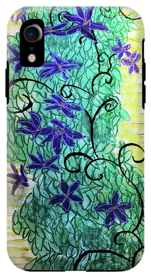 Climbing Purple Vines - Phone Case