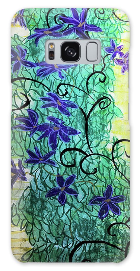 Climbing Purple Vines - Phone Case