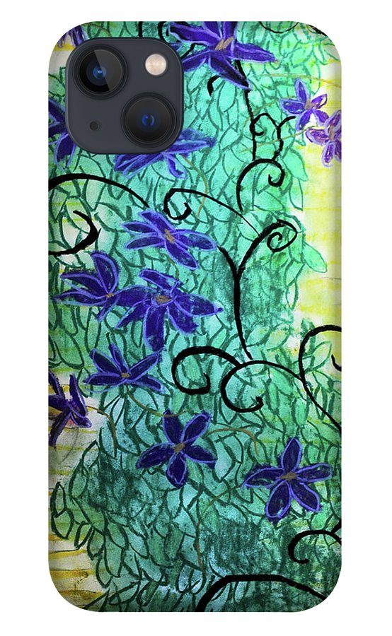 Climbing Purple Vines - Phone Case